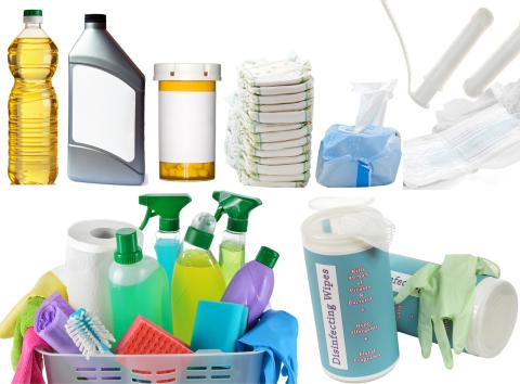 collage of products